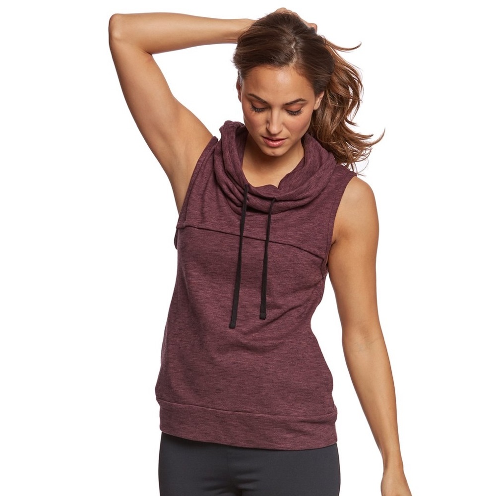 Pink Lotus Cowl Neck Vest